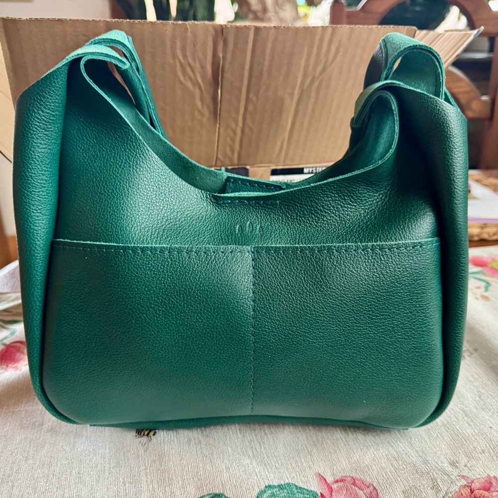 Portland Leather Sea Glass Madison Shoulder Bag